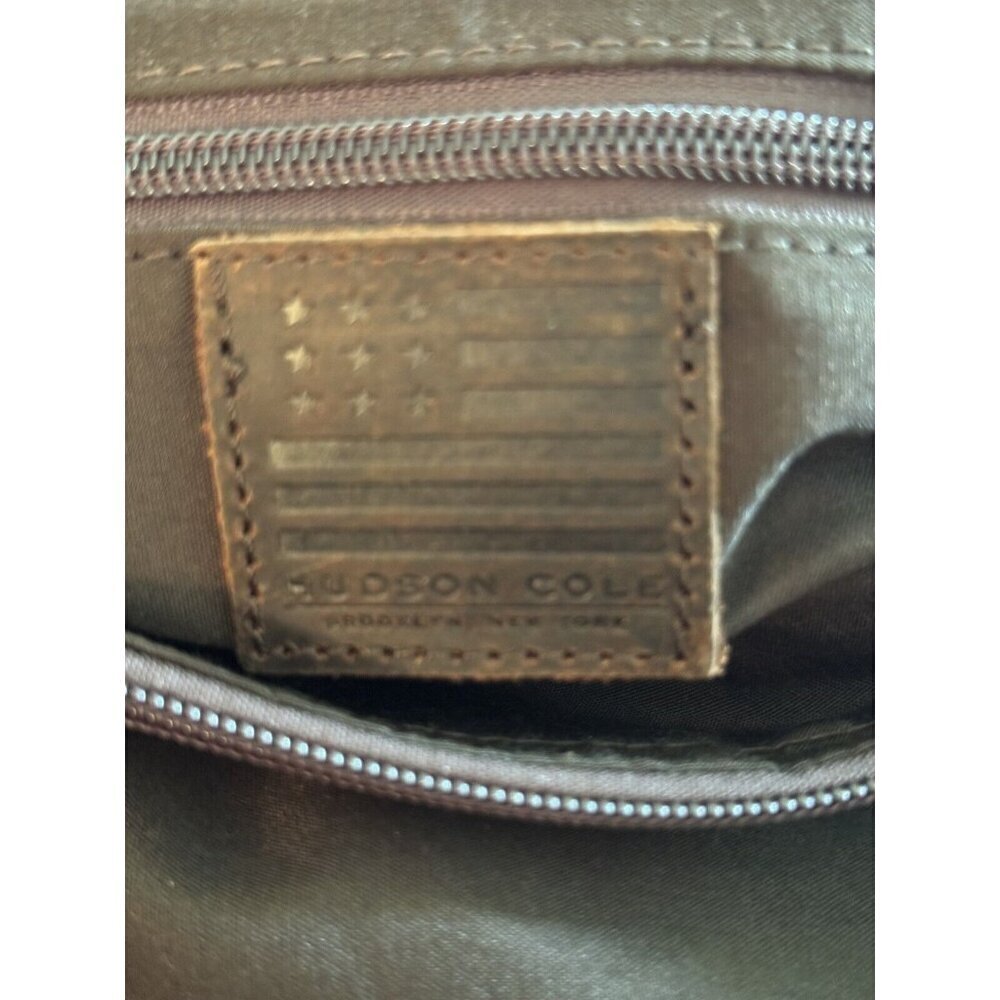 Hudson Cole Oversized Canvas Duffle With Leather Trim EUC - Picture 6 of 12